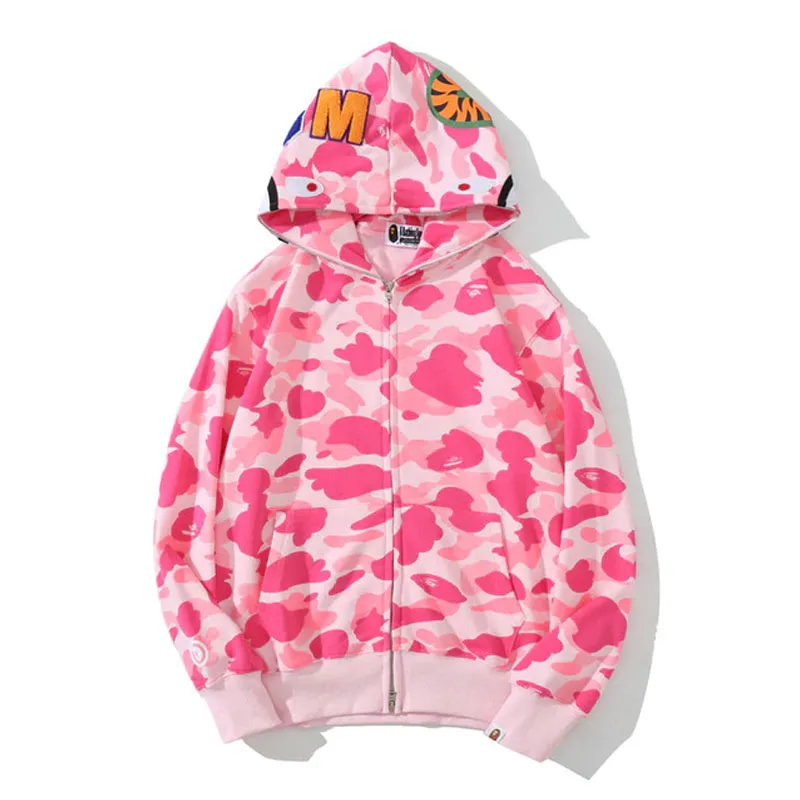 A Bathing Ape Camouflage Pink Bape Shark Hoodie A Bathing Ape Camouflage Pink Bape Shark Hoodie