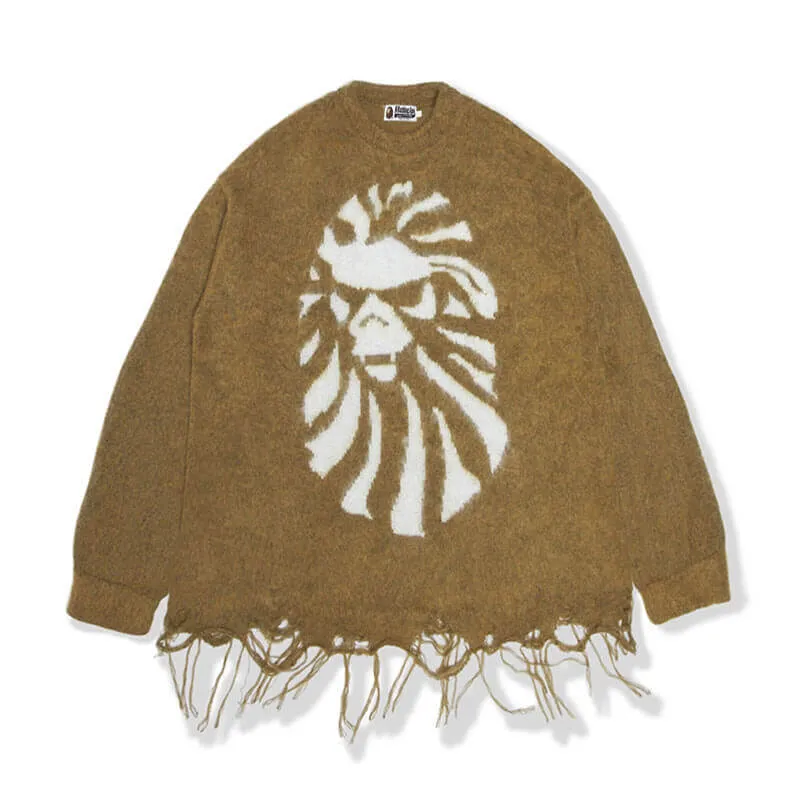 A Bathing Ape Mohair Crew Neck Sweater A Bathing Ape Mohair Crew Neck Sweater