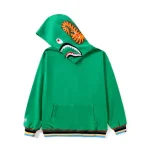 Bape Color Camo Tiger Shark Wide Full Zip Double Hoodie