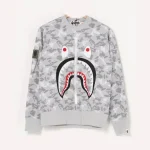 Bape Shark Zip Up A Bathing Ape Sweater