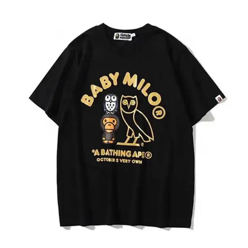 Black Bape Shark Baby X Milo Tee Shirt Black Bape Shark Baby X Milo Tee Shirt