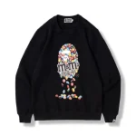Black Bape X M&M’s Mens Crewneck Sweatshirt