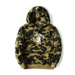 Camouflage Printed Bape A Bathing Ape Hoodie Green
