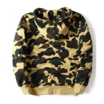 Camouflage Printed Bape A Bathing Ape Hoodie Green