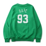 Fleece Letter Bape X NBA Celtics Sweatshirt