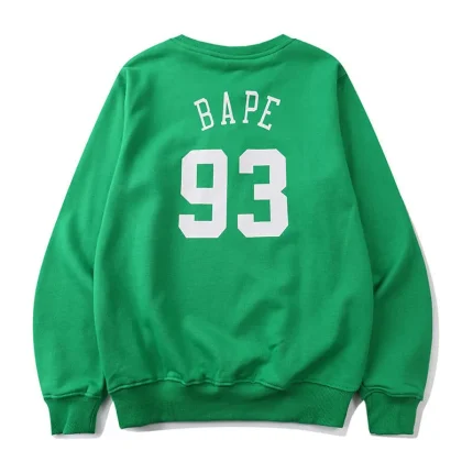 Fleece Letter Bape X NBA Celtics Sweatshirt