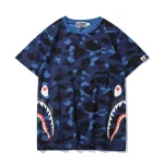 Grey and Pink Bape Shark Mouth Shirt