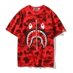 Zipper Camo Bape Shark Shirt