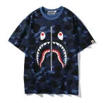 Zipper Camo Bape Shark Shirt